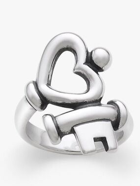 James Avery Key to my Heart Ring,
925 Silver, size 4-1/2